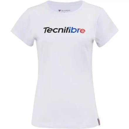 Tennisshirt Tecnifibre Women Club White-XL