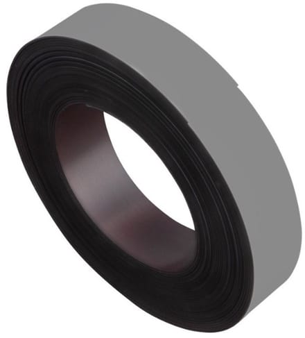Gekleurd Magneetband – 30 mm breed - 10 meter - GRIJS