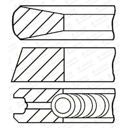 Goetze Engine Zuigerveren set GOETZE 08-446400-00
