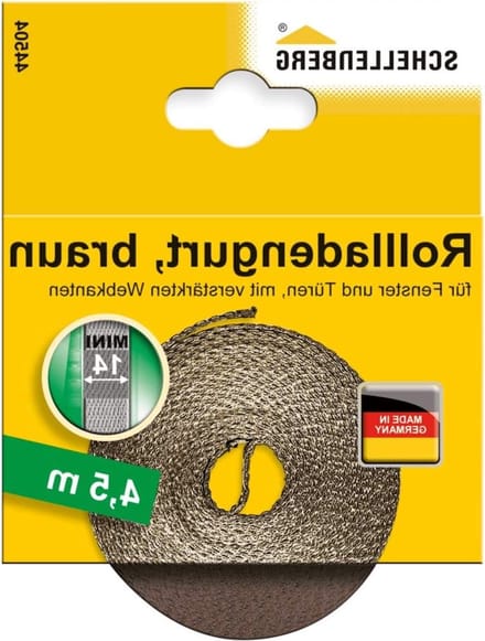 Rolluikriem - Rolluikband - Rolluiken Bediening - Systeem MINI - 14 mm x 45 m - Bruin