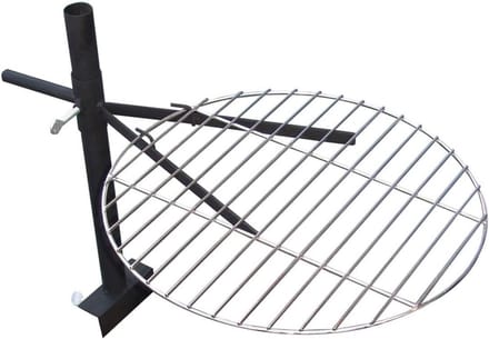 Verstelbaar Grillrooster voor Vuurschaal Ø 40 cm - Verchroomd Rooster