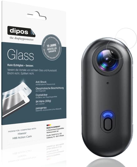 dipos – 2x Pantserfolie geschikt voor Hiwoor H88 Action Cam | 9H Screenprotector