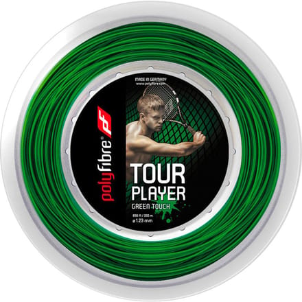 Polyfibre Tour Player Touch Rol Snaren 200m-Groen