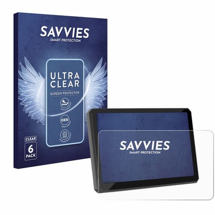 Savvies - Screenprotector voor Carpuride W702BS 7" - Folie Beschermfolie transparant 6 Stuks