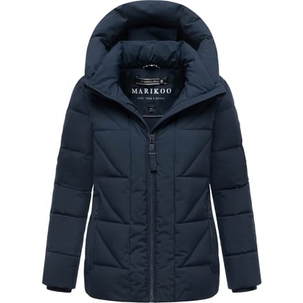 Marikoo dames winterjas Kuschelnasee met capuchon en fleecevoering