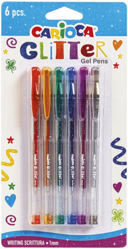 CARIOCA Glitter gel pens 6pcs