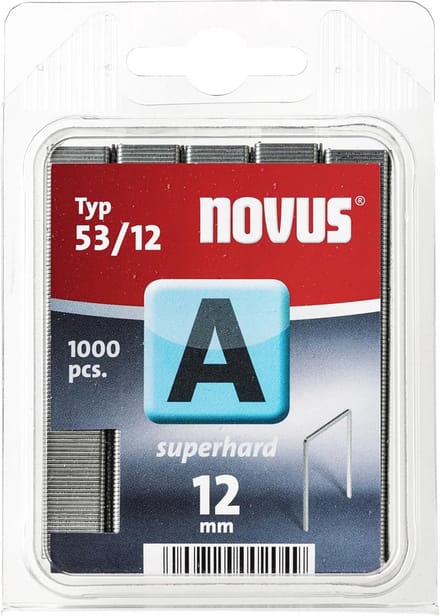 Fijndraadklemmen 12 mm - 1000 nietjes type A53/12 voor Professionele Bevestiging