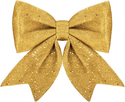 Kersthanger | Kerstversiering | Kerstdecoratie Voor Binnen | Kerststrik | Goud | 30 cm | 1 Stuk