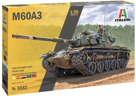 Italeri Modelbouwpakket Militaire voertuigen - 6582 M60A3 Tank US Plastic - 1:35 - Modelbouw