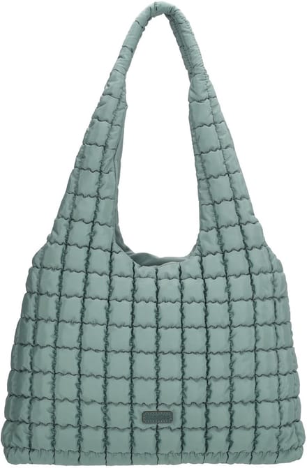 Beagles Valencia Schoudertas - Shopper - Puffy - Nylon - Dames - Blauwgroen