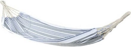Hangmat Katoen - 110x220cm - Grijs/Blauw/Wit Gestreept