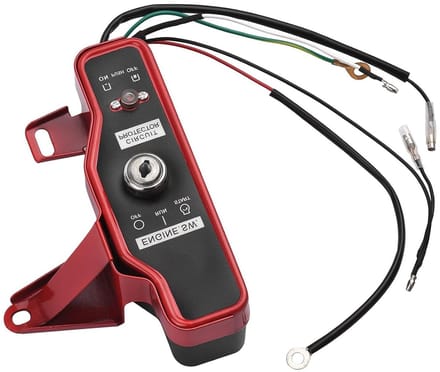 Contactsleutel Paneel - Ontstekingsschakelaar Motor - Machine Starten - Specifieke Motor Compatibiliteit - 5 Aansluitdraden - Rood