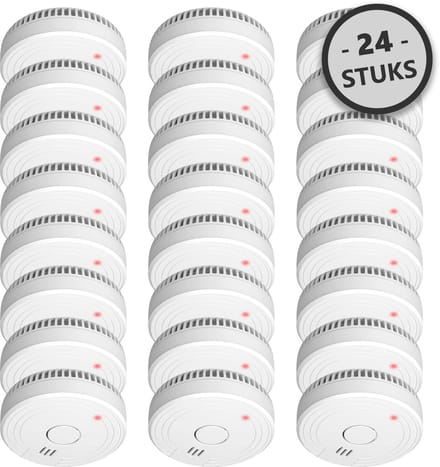 24-Pack ELRO FS1801 | 10 Jaar Sensor | 85dB | Voldoet aan Europese norm EN14604 | Wit | Set van 24 Stuks