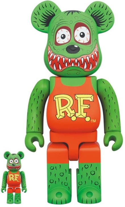 400% & 100% Bearbrick set - Rat Fink by Ed "Big Daddy" Roth