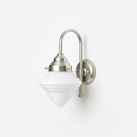Wandlamp Acorn Small Meander Matnikkel - Art Deco Trade