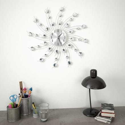 vidaXL - Wandklok - met - quartz-mechanisme - 50 - cm - modern - ontwerp