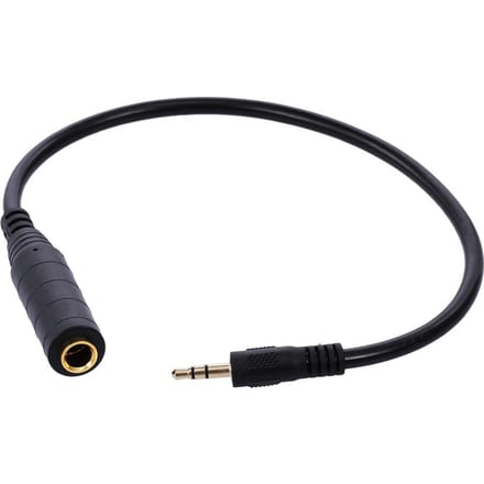 3,5 mm naar 6,5 mm audio-adapterkabel 3,5 mm mannelijk naar 6,35 mm vrouwelijk converter