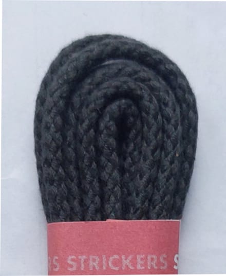Strickers Veter - Donker Grijs - Rond - Koord Veters - Lengte 90 cm - Dikte 4 mm - Schoenveter