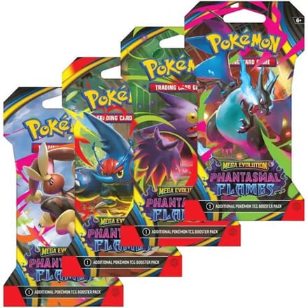 The Pokémon Company Pokémon TCG Mega Evolution Phantasmal Flames-Sleeved Booster Pack (Diversen) Nieuw