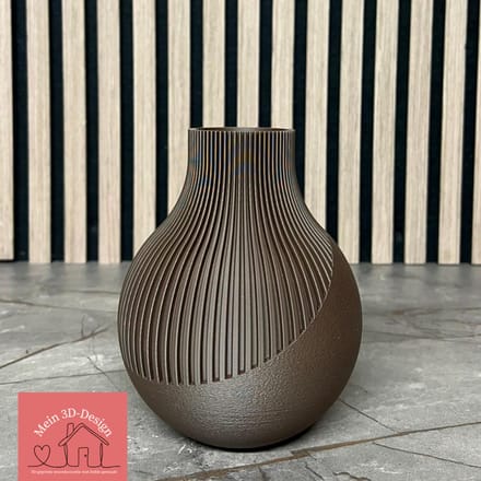 Vaas Nova - Japandi Style - 3D geprint - Kunstbloemen - Legobloemen