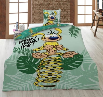 Marsupilami Dekbedovertrek - Eenpersoons - 140 x 200 cm - 65 x 65 cm - Polycotton
