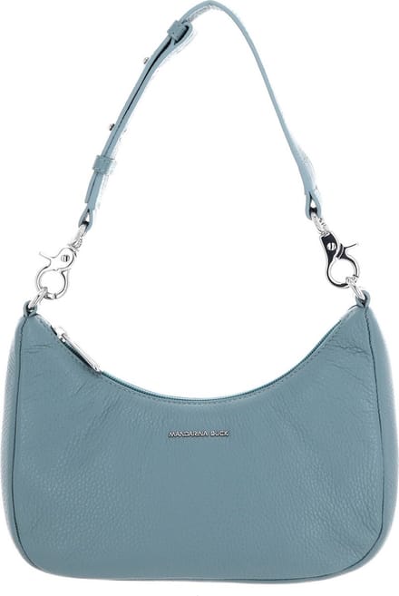 MANDARINA DUCK Leren Schoudertas Mellow Leather Shoulderbag Mistral Blauwgrijs