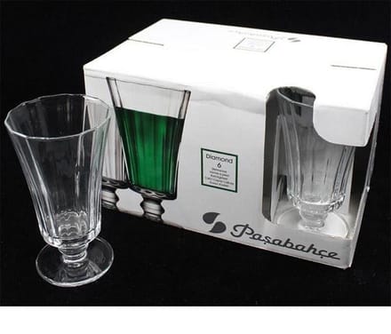 Pasabahce Diamond - Waterglazen - Set van 6 - 130 ml