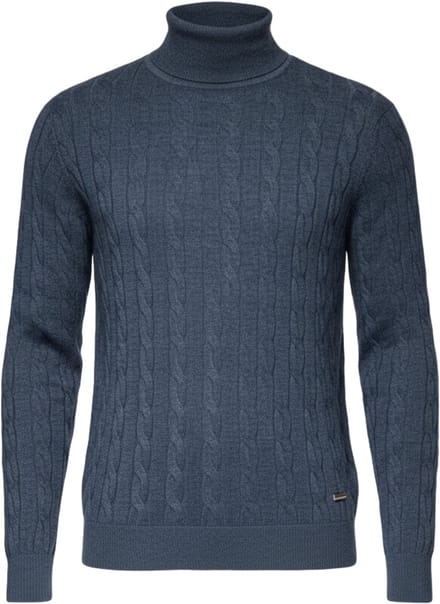OMBRE Trui - Regular Fit - Katoen - Geen Sluiting Marine S