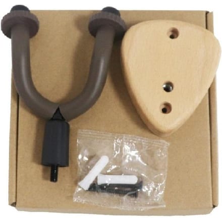 Wandmontage Gitaarhanger Houder Walnoot Haak Ukulele Elektrische Gitaar Bas Universele Beugel Verstelbare Displaystandaard bruin