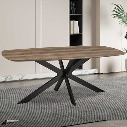 Tafel 'Aziz' 200 cm Deens Ovaal Decor Mango