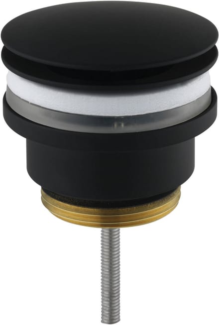 Ben Fixed niet-afsluitbare wastafelplug mat zwart