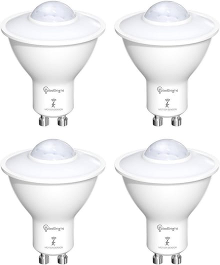 Slimme LED GU10 Lampen met Bewegingssensor Koel Wit Licht 4 Stuks