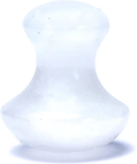 Bergkristal Massagehulp - 4x3.5cm - Wit - Edelsteen