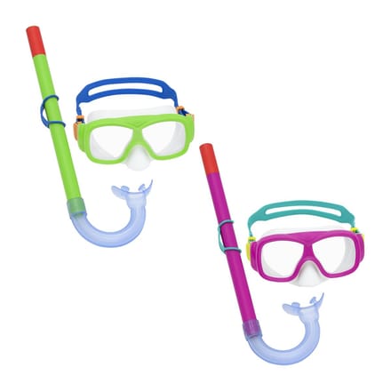 Snorkelset essential freestyle | blauw
