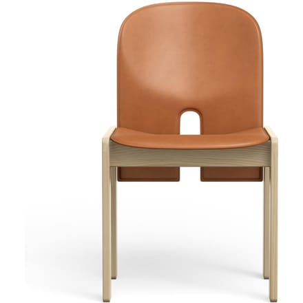 Karakter Scarpa 121 stoel - essen natuur - Sattel Leder Cognac