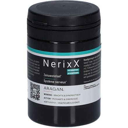 ixX Pharma NerixX | Zenuwstelsel Vitamine B12, PEA 30 Tabletten