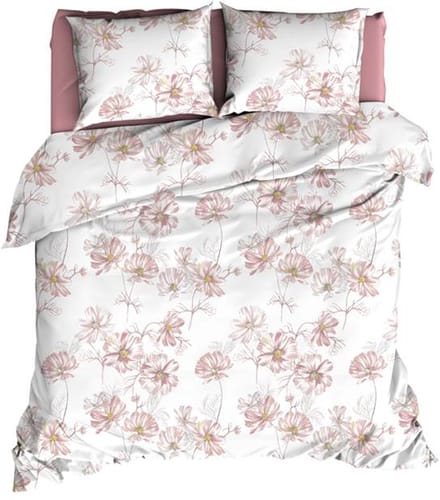 Romanette Filippa Dekbedovertrek - Extra breed - 260x200/220 cm - Rose