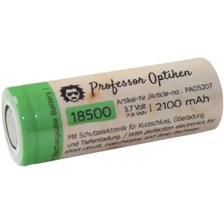 Batterij Professor Optiken Accu Lilo 18500