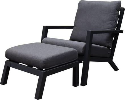 Malaga lounge balkonset 2 delig antraciet aluminium