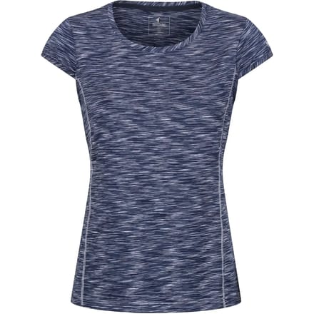 T-shirt Korte Mouwen Hiking Dames Textuurpatroon