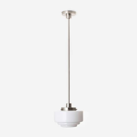Hanglamp Getrapt Ø 20 20's Matnikkel - Art Deco Trade