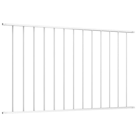 vidaXL - Schuttingpaneel - Woerden - gepoedercoat - staal - 163x100 - cm - wit