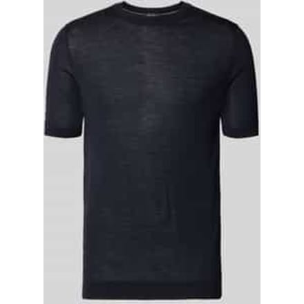 gebreid shirt met ronde hals