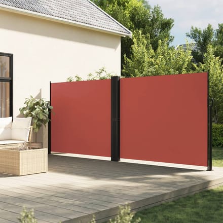 vidaXL - Windscherm - uittrekbaar - 160x1200 - cm - terracottakleurig