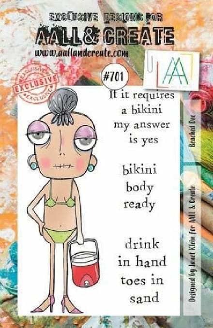 Aall & Create clearstamps A7 - Beached dee