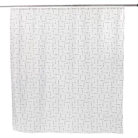Allibert Douchegordijn Arrow Zwart Polyester 180x200cm