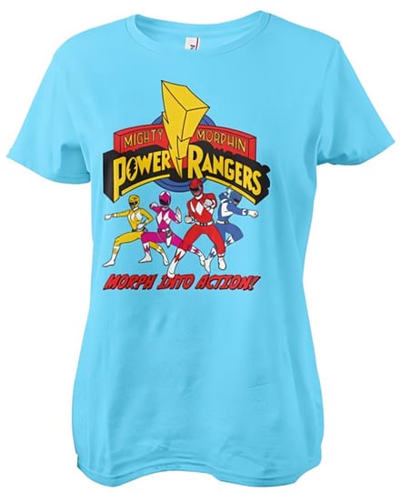 Power Rangers Dames Morph Into Action -T-shirt in meisjesstijl
