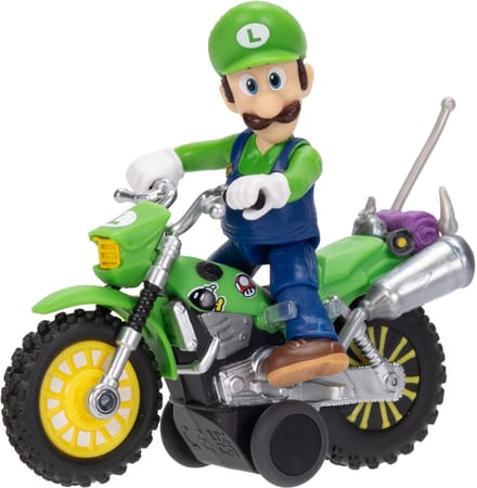 Super Mario Galaxy Film – 6 cm Figuur met motor met terugtrekmechanisme – Luigi
