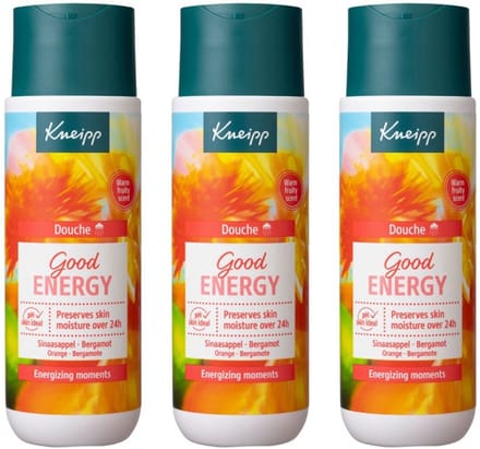 Kneipp Douchegel - Good Energy - 3 x 200 ml - Voordeelverpakking