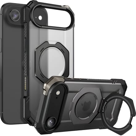 Supcase UB Grip hoesje geschikt voor iPhone Air met MagSafe - Zwart Transparant